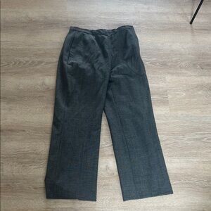 Kate Hill Gray Wide-Leg Dress Pants